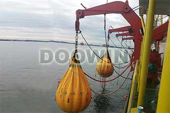 davit load test water bags