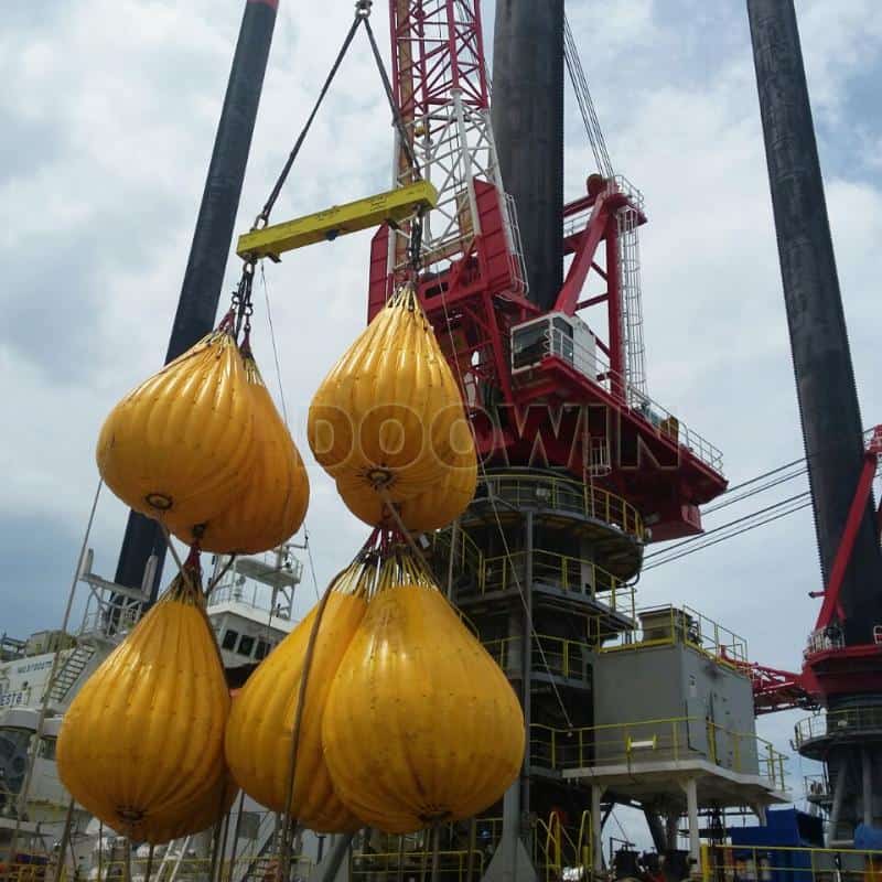 crane load testing water bags