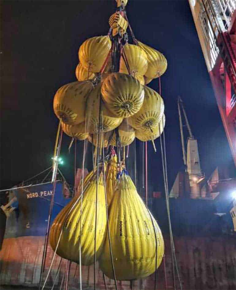 proof load testing project using water weight bags