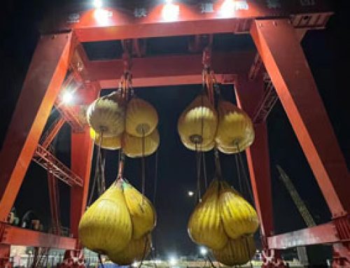 700ton Crane Proof Load Testing using Water Weight Bags
